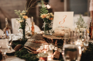 razkošna dekoracija poročne mize